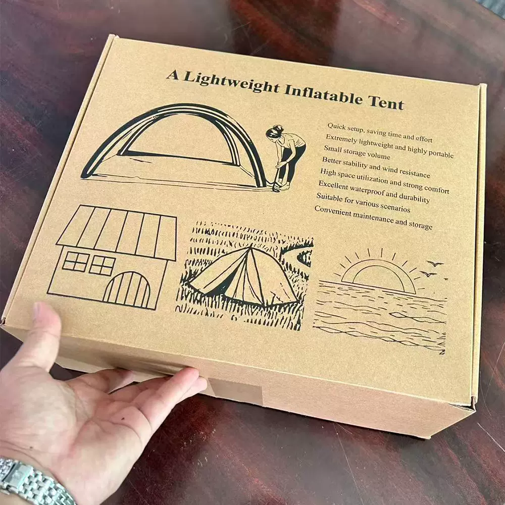 户外充气帐篷配打气筒免安装简易收纳双人露营帐篷多用途源头工厂