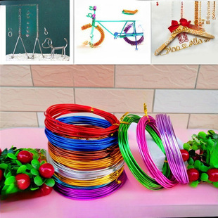 Gardening Flower Styling Wire Handmade Wire Material Colorful Shaping Thick Soft Aluminum Wire Golden Thin Aluminum Wire Metal