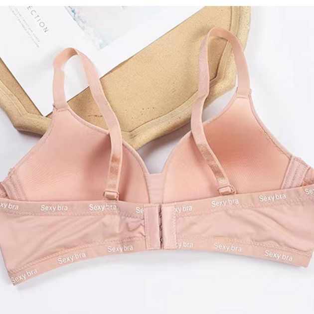 Comercio exterior transfronterizo punto sujetador sin anillo de acero ligero transpirable absorción de sudor cómodo soporte superior anti-caída ropa interior mujer