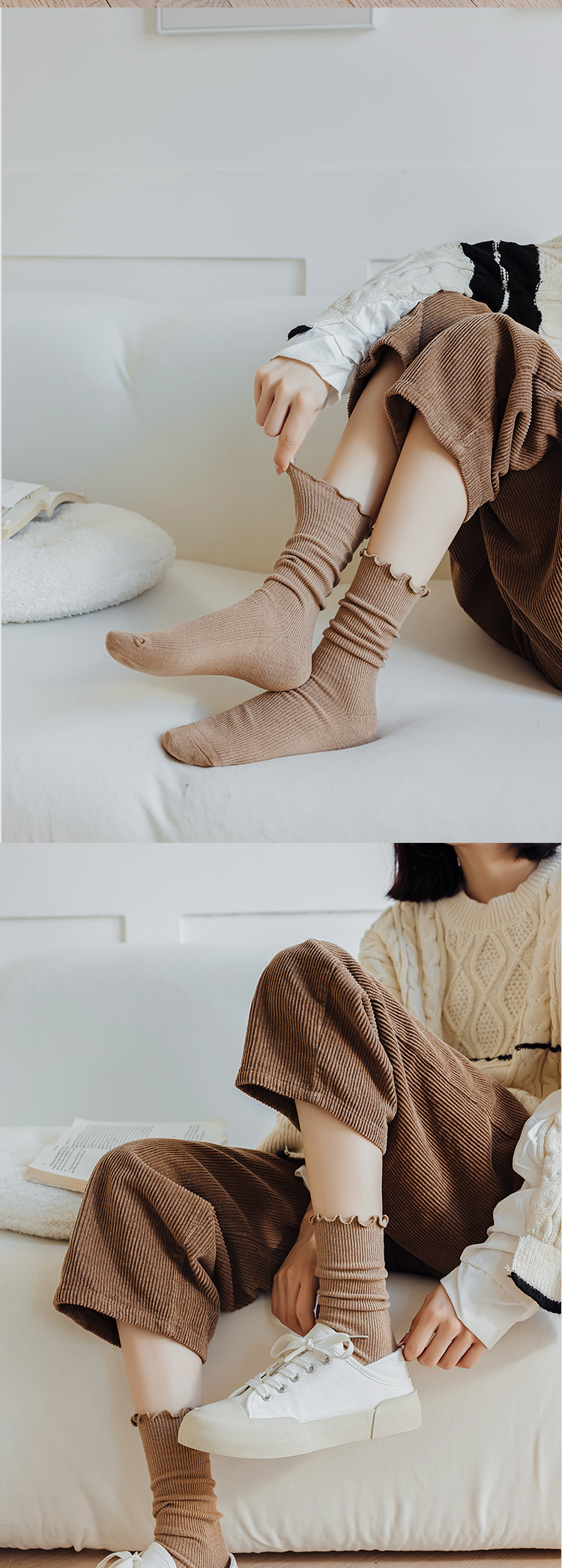 Women's Simple Style Solid Color Cotton Ankle Socks A Pair display picture 2