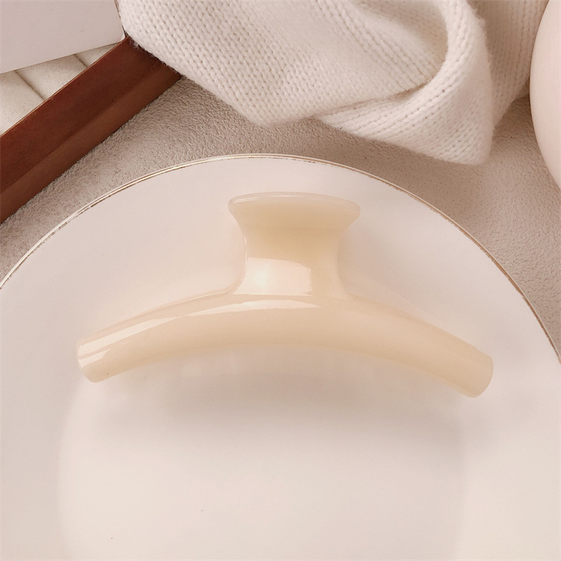 Clip de agarre de la parte posterior de la cabeza retro francesa, pereza, todo fósforo, clip de pelo de tiburón de cola de caballo, horquilla grande, accesorios para el cabello femenino