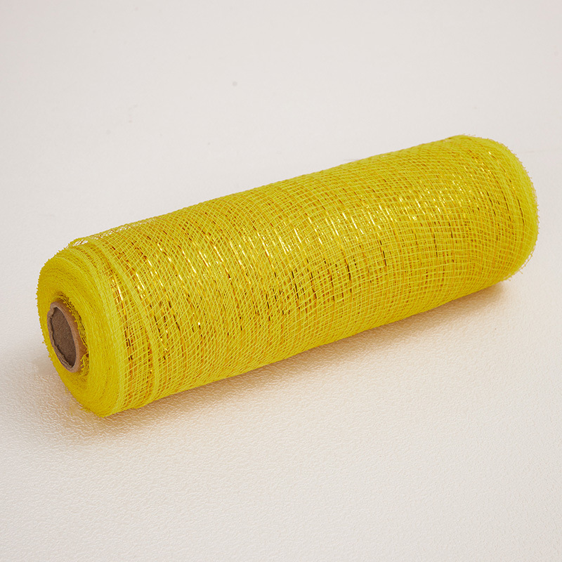 Rollo de malla de PP de 10 pulgadas * 10 yardas, material para guirnaldas, hilo de malla dorado navideño, cinta para embalaje con atmósfera festiva. image 17