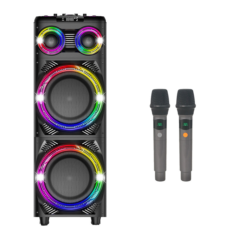 IBR屋外広場パーティーポータブルbluetoothスピーカーハイパワーサブウーファー家庭用マイク付きk歌音響|undefined