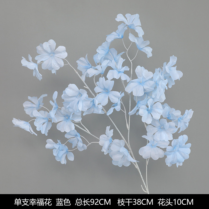 蓝色系仿真花婚礼婚庆场地场景布置道具装饰花艺花材花束假花批发|undefined