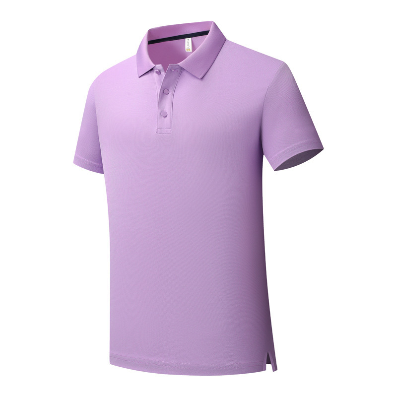 Polo de manga corta de seda helada con solapa, camiseta personalizada para empresa, ropa de trabajo con logotipo bordado, uniforme de fábrica de moda, para hombre, verano.