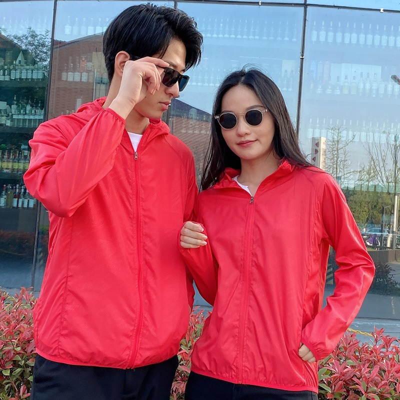 戸外日焼け止め服男女春夏の軽薄な通気性日焼け止め皮膚服卸売りはロゴ広告シャツを印刷できる|undefined