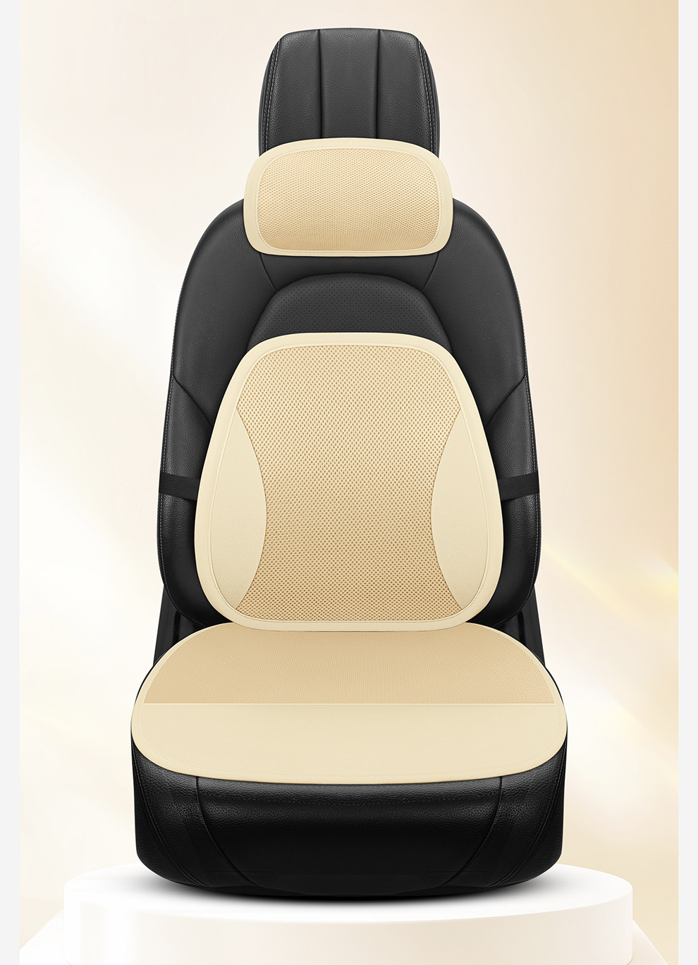 Breathable Seat Cushion Car Seat Cushion Truck Seat Car Lumbar Support Cushion Summer Sandwich Office Lumbar Support Cushion