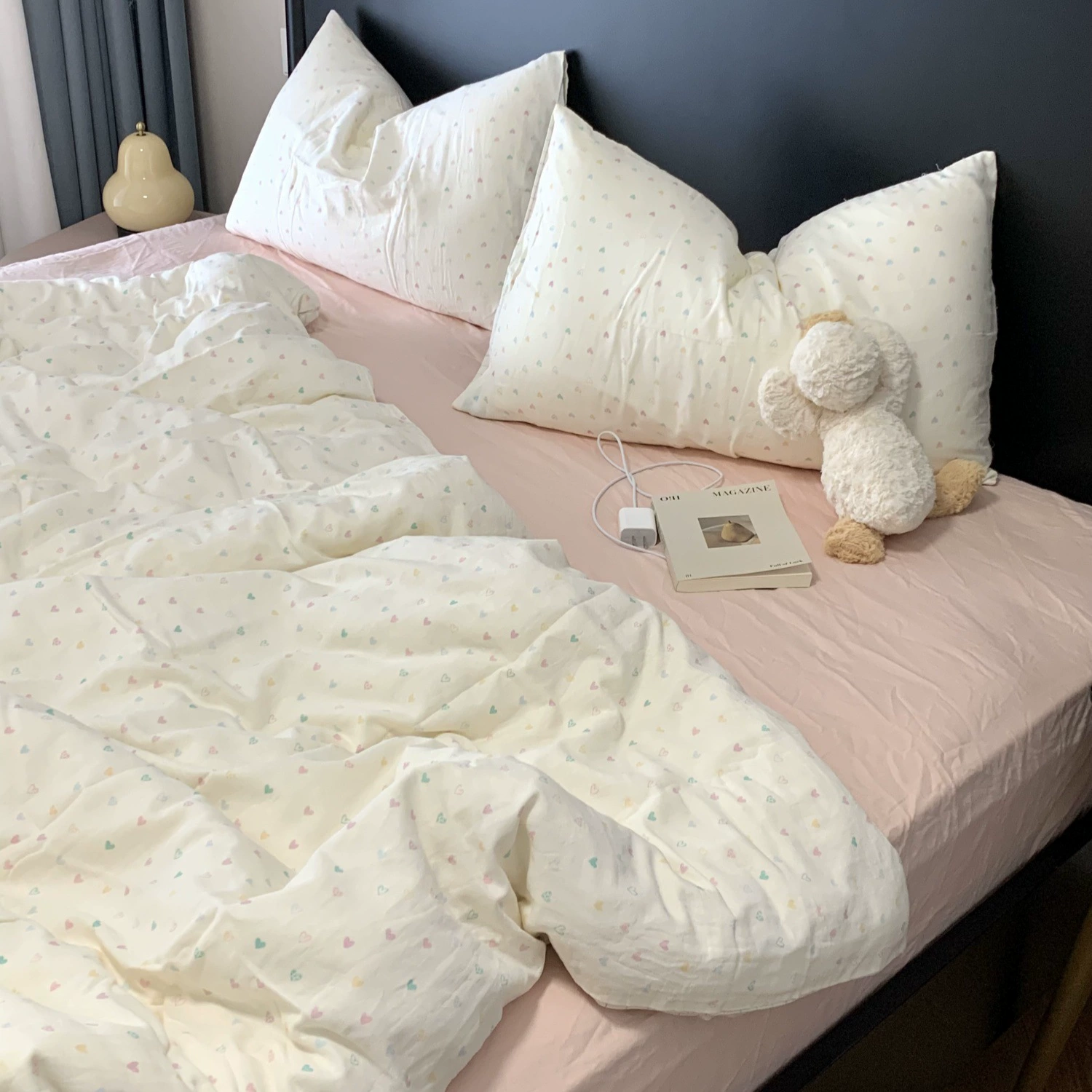 Cotton double-layer gauze fresh duvet cover
