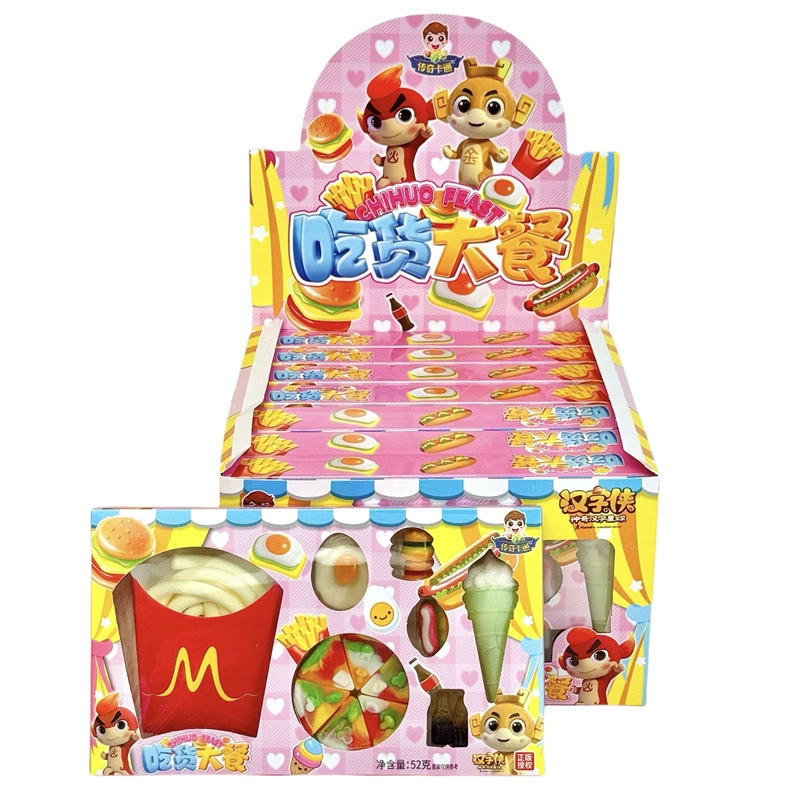 Большая коробка еды набор мягких конфет детская сеть красные закуски большие оптовые фруктовые смешанные школьные супермаркеты игрушечный сахар