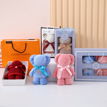 小熊毛巾精品伴手礼公司福利宝宝满月婚礼回礼伴娘毛巾批发礼盒