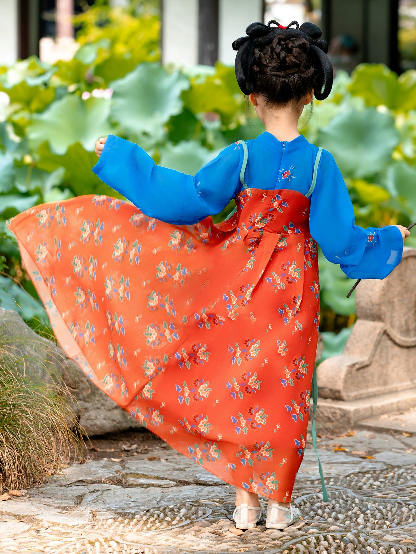 Детский Hanfu, юбка, костюм, платье