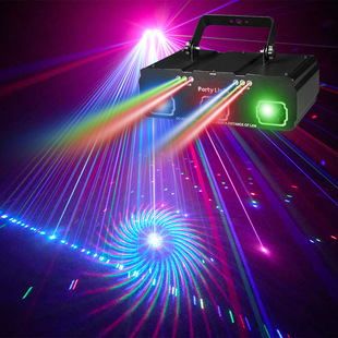 Cross-border laser light DMX beam pattern stage light KTV bar voice control remote control birthday wedding disco flash light