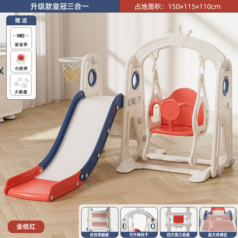 Tobogán interior para uso doméstico, estructura de escalada para niños, tobogán multifuncional y combinación de columpio para bebés de 1 a 10 años.