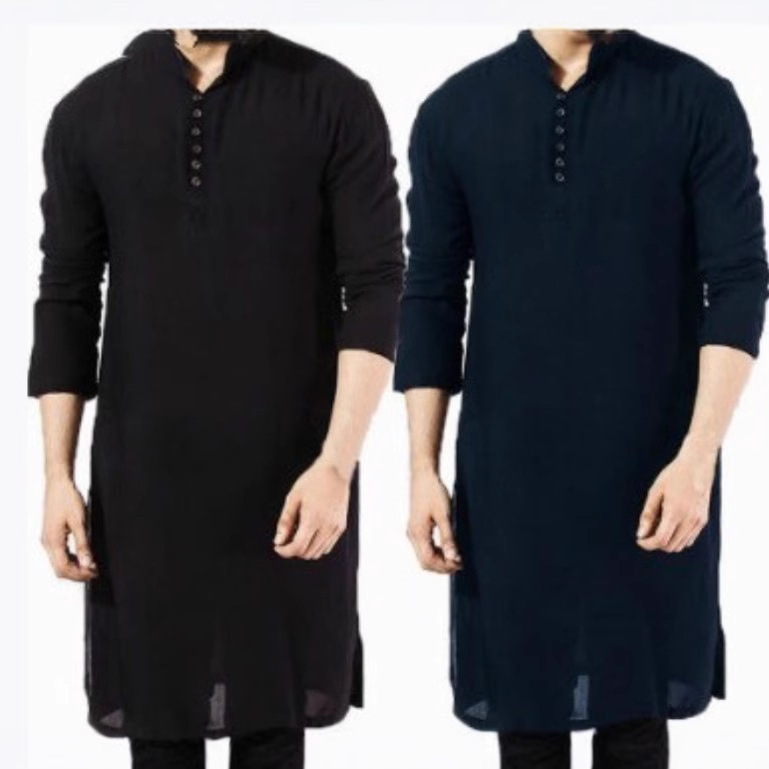 2023 Cross-Border Foreign Trade Aliexpress Style Fashionable Simple Long Men's Shirt Robe