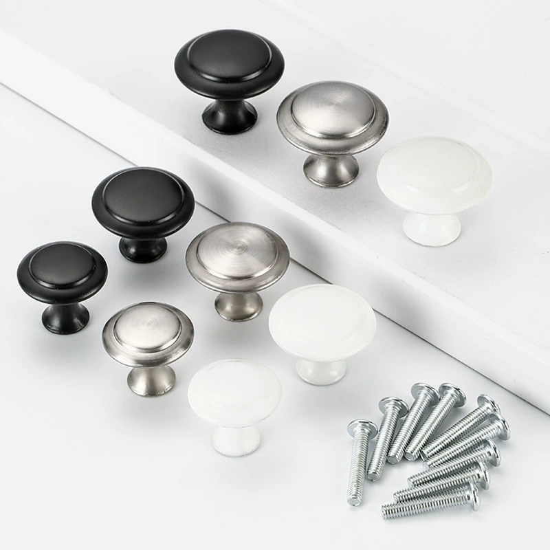 Европейский Стиль Плоская Головка Из Нержавеющей Стали Ручка Шкаф Ящик Круглой Нержавеющей Стали Современная Простая Ручка Ящика