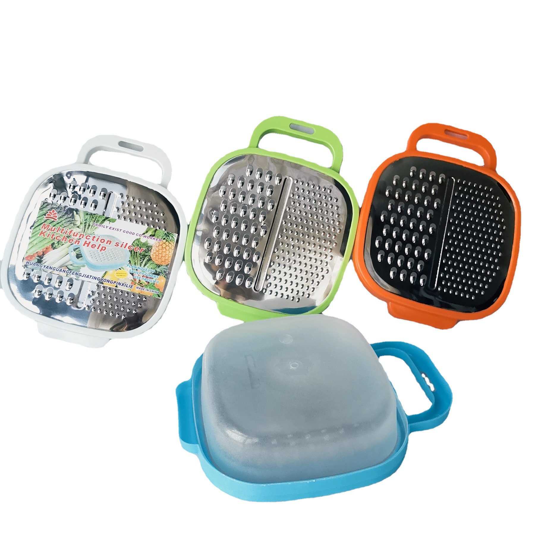 Suministro directo de fábrica con caja inferior cortador de verduras hogar artefacto rallado rallador de patata Cepilladora cortador de verduras multifunción image 3