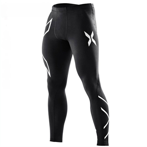 Compression running tights, tight men's breathable, moisture-wicking, quick-drying sports pants, running and fitness pants, marathon long pants