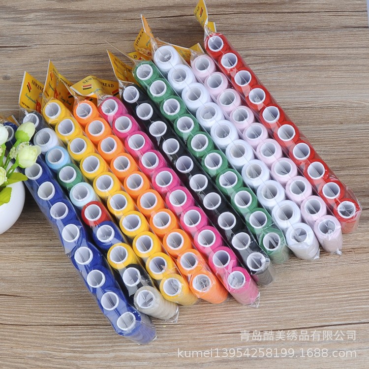 Bing Bird KING Bird Sewing Thread 200 코드 폴리에스테르 스레드 100 고속 실리콘 오일 정사이즈 파고다 스레드