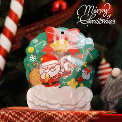 クリスマスの花輪プレゼント袋キャンディークッキー包装自封袋かわいい幼稚園創意祝日プレゼント袋