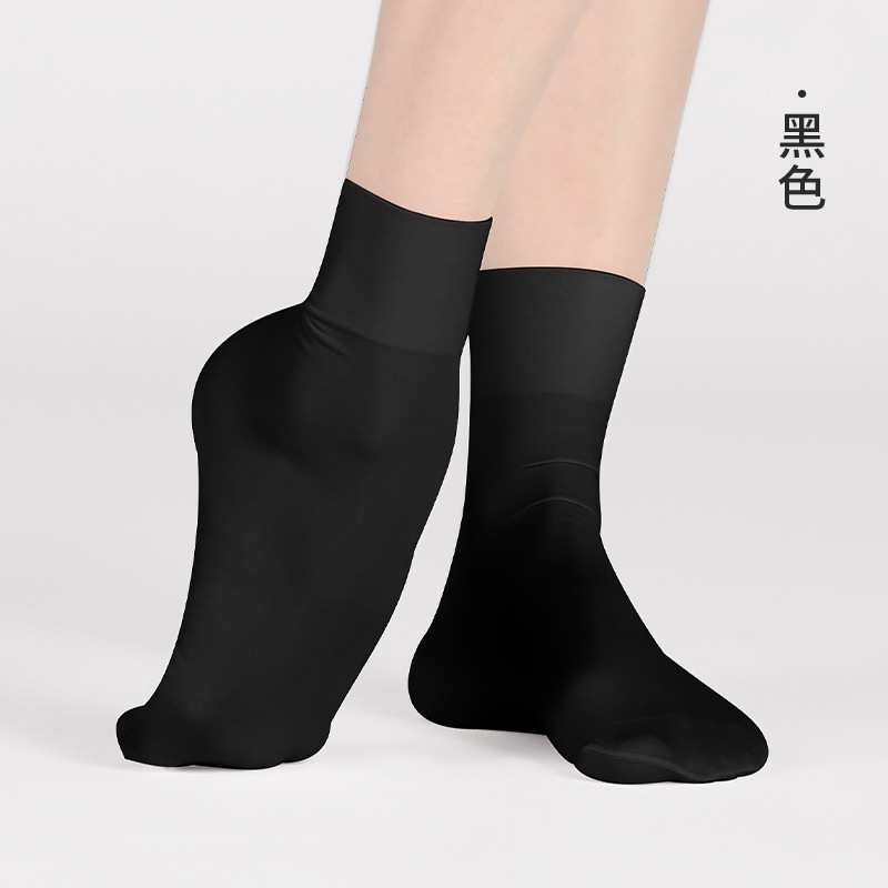 Calcetines de baile de ballet que absorben el sudor Calcetines de base de ballet de nailon blanco de color carne