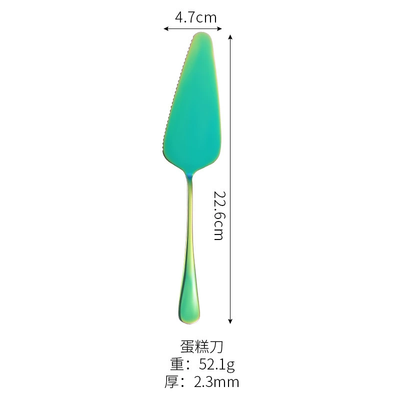 Amazon 1010 stainless steel tableware fantasy colored knife and fork tablet suit