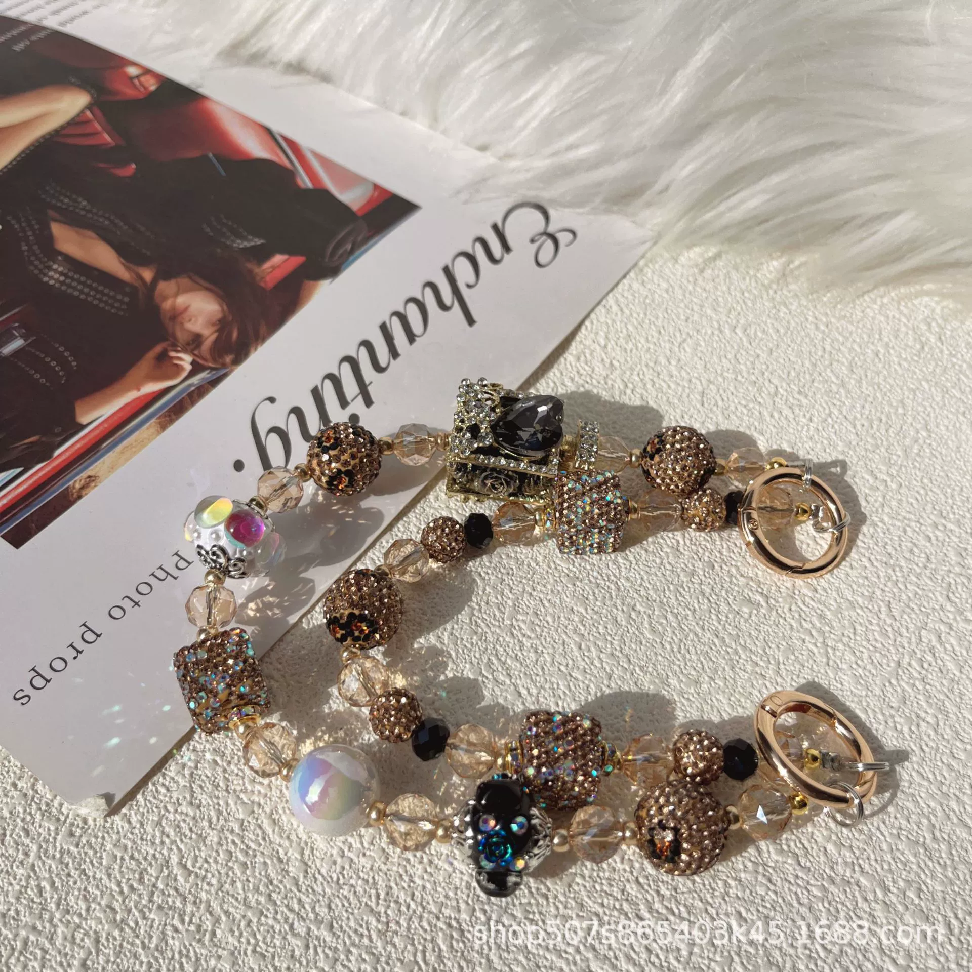 Perfume, mobile phone, handheld chain, strap, protective fashionable trend bracelet, high-quality style