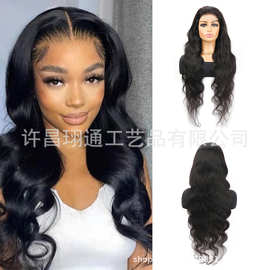 4X4前蕾丝100%真人发头套lace Human Hair body wave假发现货