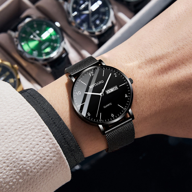 Foreign trade cross-border a generation of factory wholesale watches men's Senior high school students waterproof luminous non-mechanical men's watch