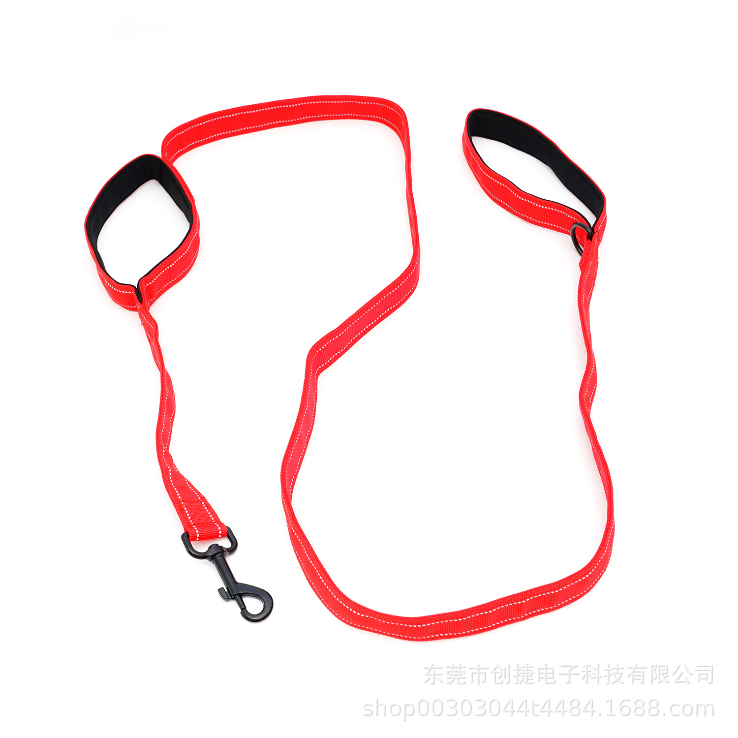 Personalizada cuerda de perros para mascotas doble mango de nylon corda de paseo reflectante para perros grandes fuera de la cuerda