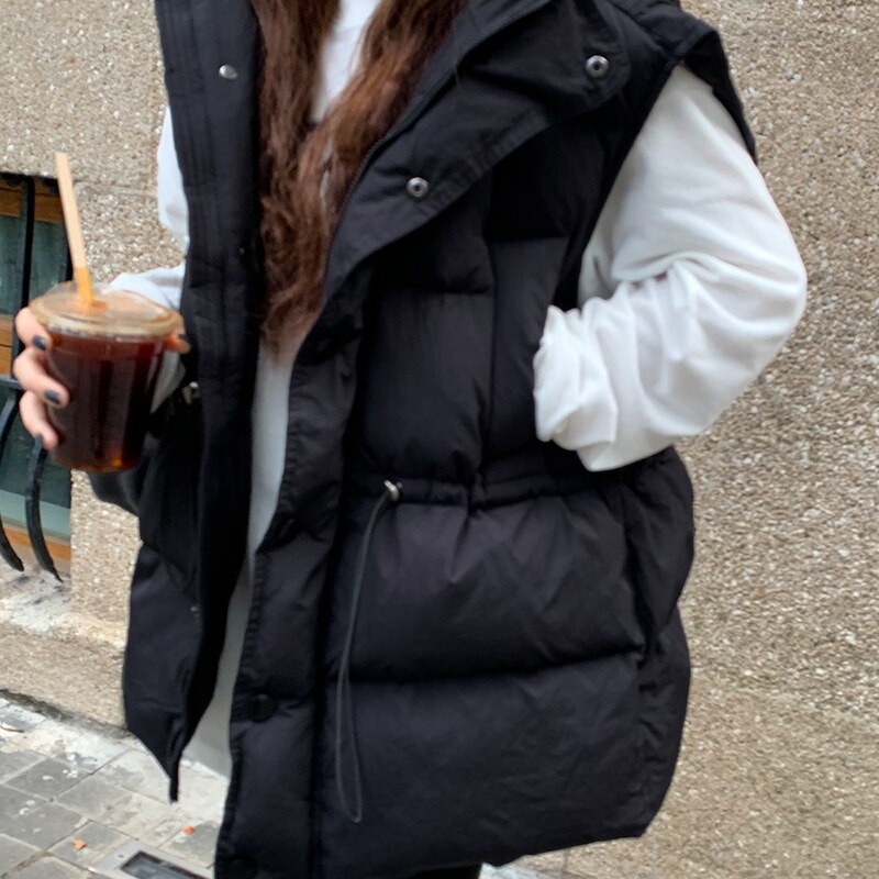 100kg Large Size Thickened Warm Vest for Women, 2025 Autumn and Winter Korean Style Jacket Top for Women, Chinese Style
