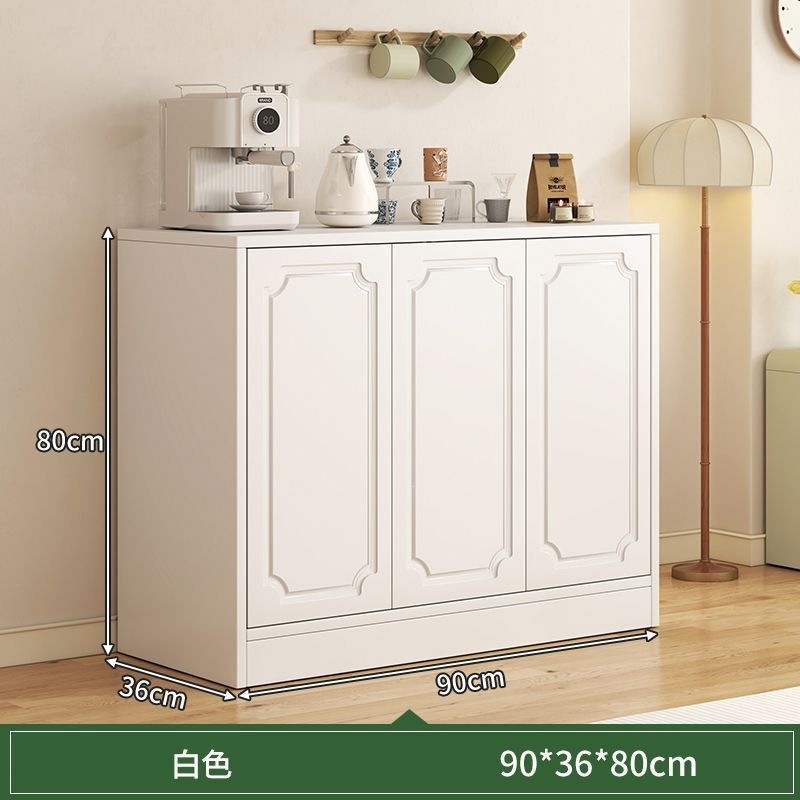 Gabinete de comedor de oficina pequeño armario de té armario de madera armario de viento de crema todo en un armario de almacenamiento de almacenamiento de viento de crema mesa de té