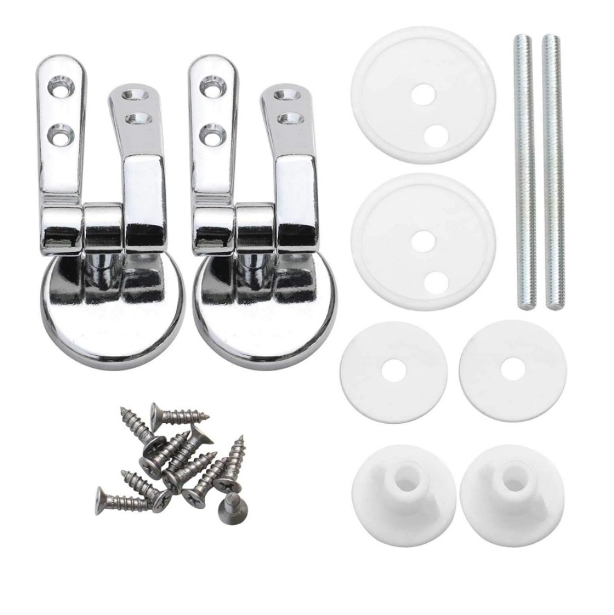 Amazon Transfronterizo suministro de aleación de zinc cubierta de inodoro bisagra