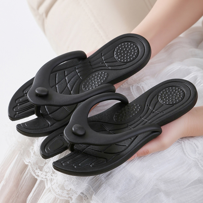 Portable Foldableable Slippers Travel Non-Tourist Swimming Women's Bathroom Bath Non-Slip Business Trip Supplies Pink Gray