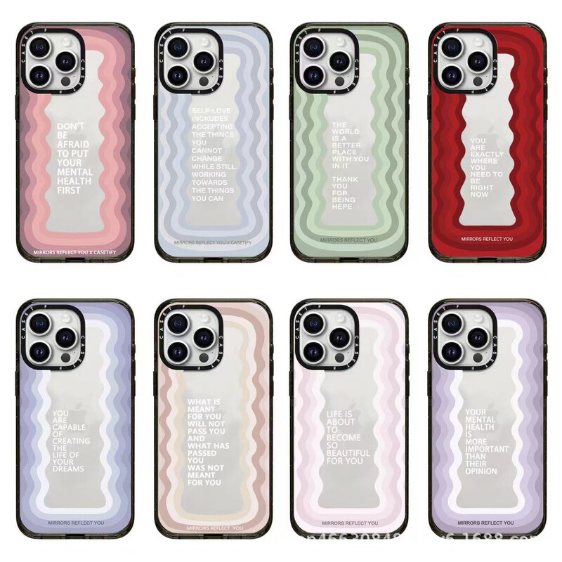 Casetify Internet Celebrity Inspirational Slogan Wave Mirror Iphone16 Apple 15 Mirror 14 Mobile Phone Case 13Promax Casetify Internet Celebrity Inspirational Slogan Wave Mirror Iphone16 Apple 15 Mirror 14 Mobile Phone Case 13Promax