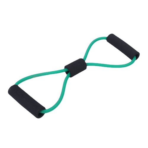 Single Color 8-Word Resistance Band for Women Household Fitness Elastic Band Yoga Shoulder and Abdominal Muscle Training Shoulder Opening Body Shaping Weight Loss