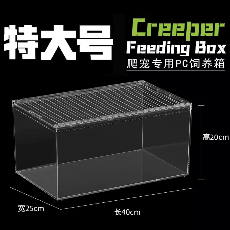 亚克力蜥蜴爬宠守宫特大号饲养箱生态沙漠造景宠物蛇树栖角蛙