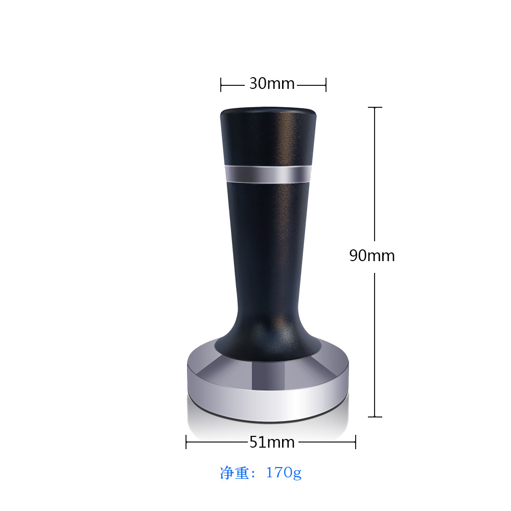 Polvo de café que presiona el martillo Máquina de café italiana Máquina de prensado de polvo de tela de acero inoxidable Polvo de tela presionando el polvo dos en un polvo presionando el martillo