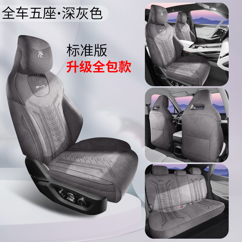 BYD – Modelə uyğun (Original) oturacaq örtükləri Lams Dedicated Car - byd-yuan-up-lams-dark-grey-standard-yuan-up