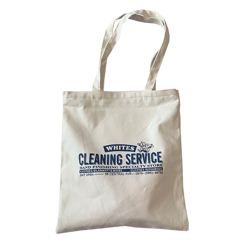 Nuevo ins bolsa de lona de un hombro de moda estilo coreano artístico simple carta estudiante bolsa de compras de lona para hombres y mujeres