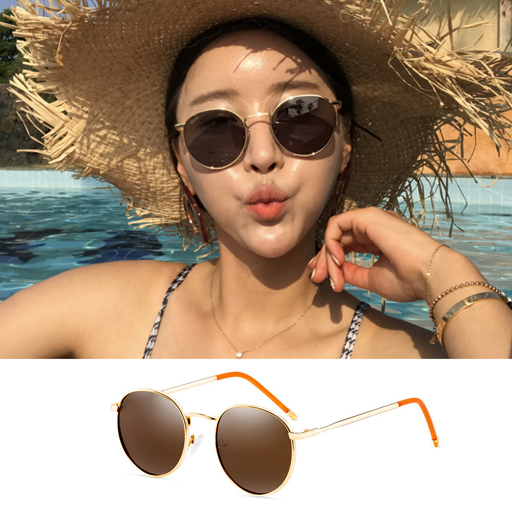 Gold frame deep tea slice