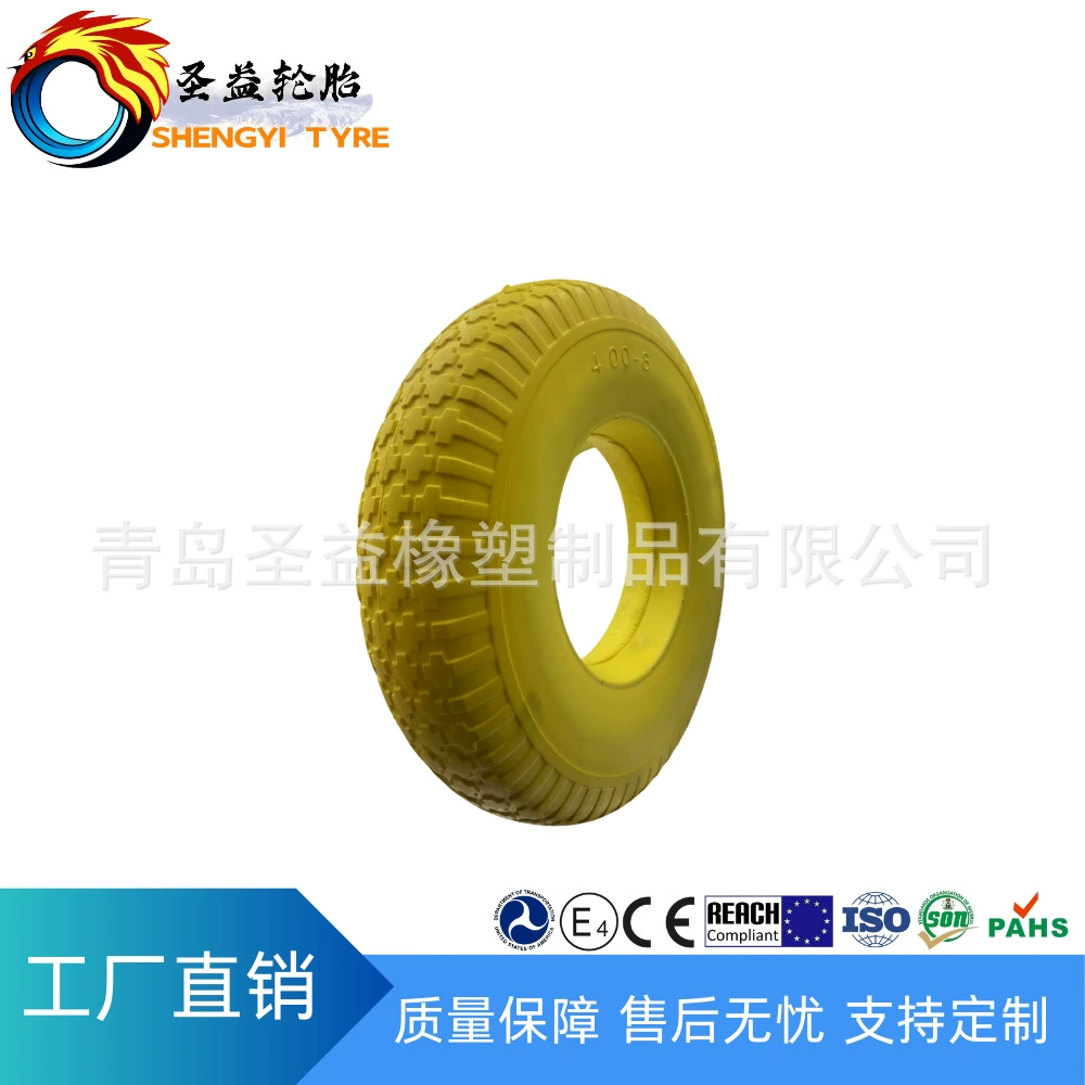 [Поставка производителя] Тележка для инструментов из твердого полиуретана с высокой несущей способностью, колесо из пенополиуретана 4.80/4.00-8PU