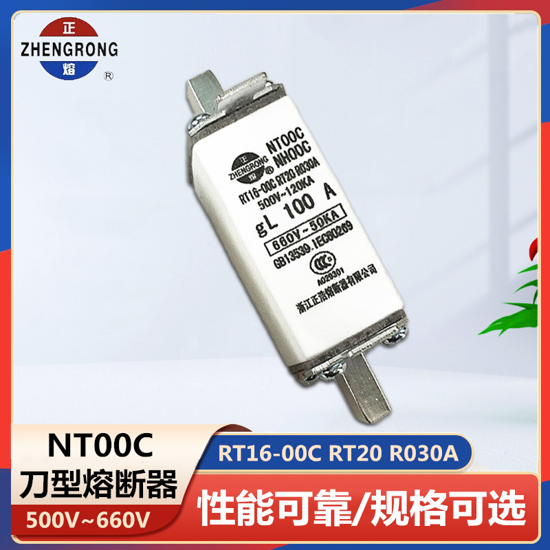 NT00C NH00C RT16-00C R030A刀型熔断器gL4A6A10A25A63A100A160A