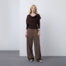 teeshe女装针织衫套装新款女韩系简约日常披肩25秋季修身通勤款