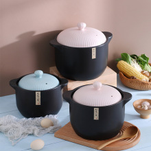 陶瓷砂锅炖锅家用燃气耐高温大容量汤炖肉焖锅煲汤煤气灶专用石锅