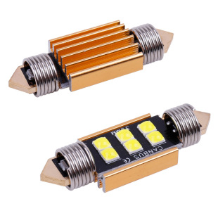 Car Led Reading Light 3020 Double Tip Light 6Smd Roof Light 31/36/39/41/44mm License Plate Light