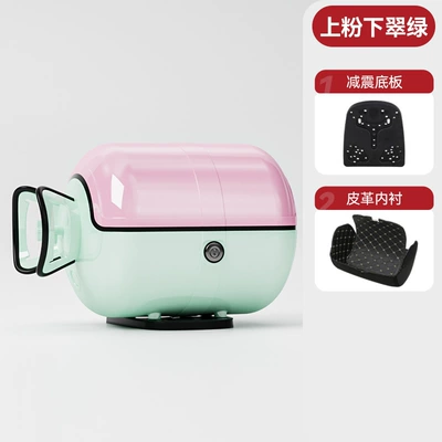 Motorcycle Trunk, Scratch-Resistant and — Motorcycle trunk - light-pink-with-green-factory-straight-hair-buy-expensive-and-get-refund