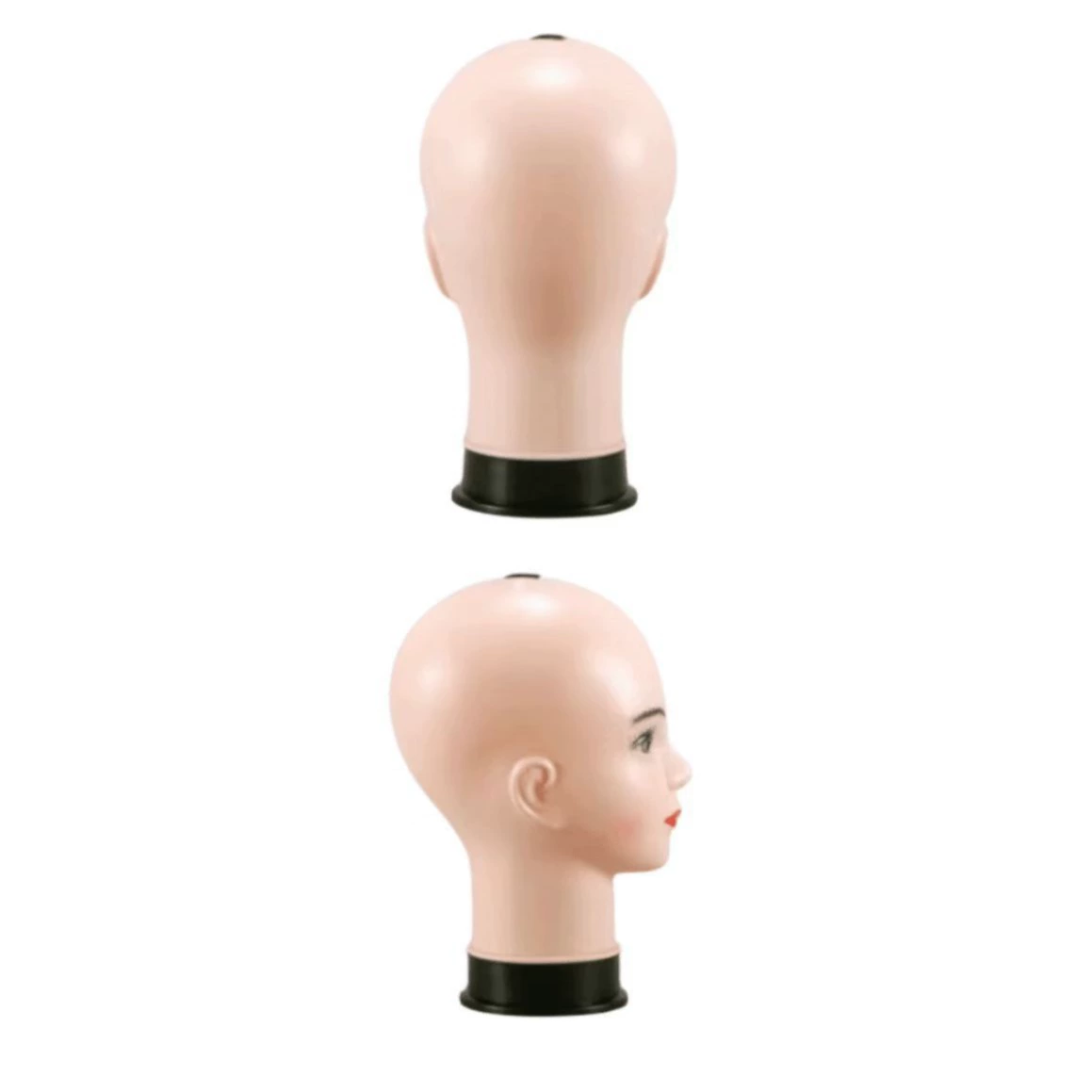 Mannequin head, hat, glasses, plastic accessory