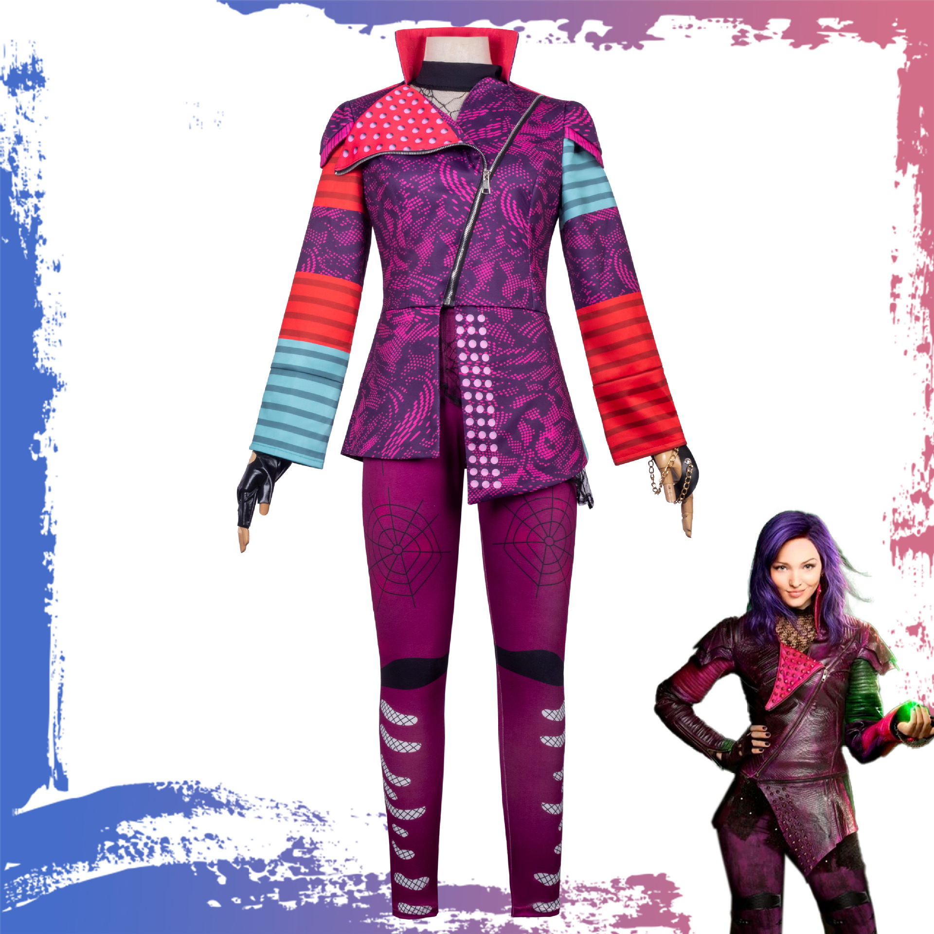 万圣节Descendants3连体紧身衣play服装舞台表演服后裔