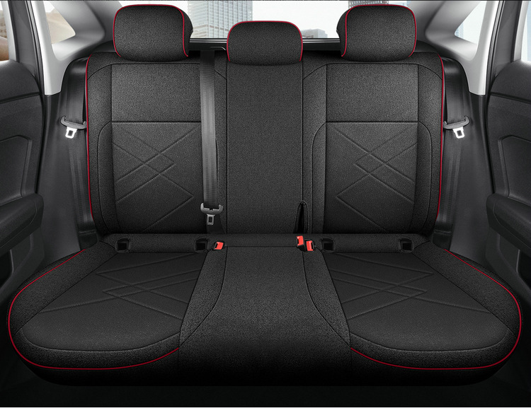 Volkswagen Lavida Xinrui Xr Seat Cover Set, Full Coverage Car Seat Cushion, Cotton Linen Fabric Seat Cover Set, Full Coverage