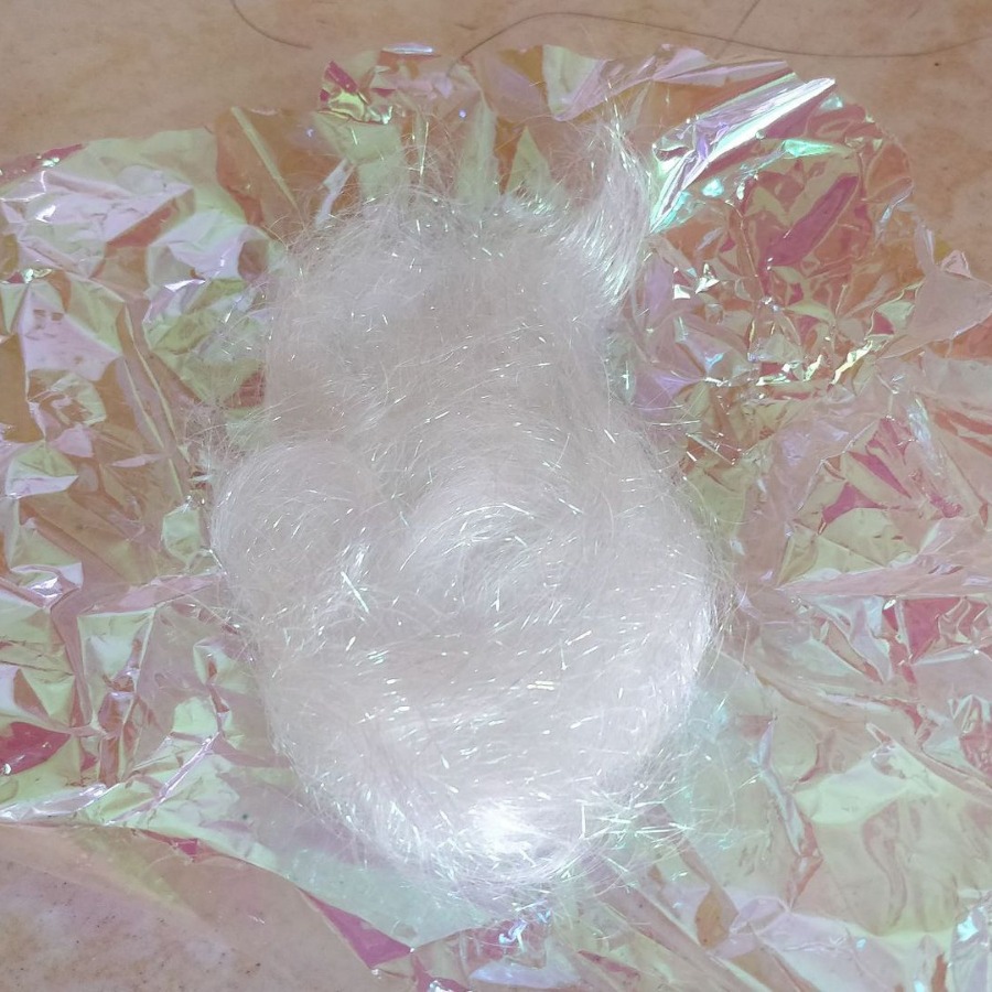 12μ*1/3500金银彩色金属冰丝短纤维色纺纱线1/110金属纱线面料织